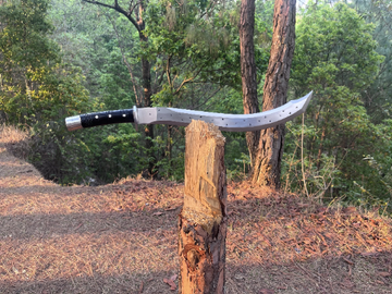 20 inch Kopis | Highly Graded Carbon Steel Blade | Handforged Survival Kopis | Tactical Machete | Balance water tempered | Ready to use
